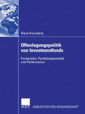 cover image of Offenlegungspolitik von Investmentfonds
